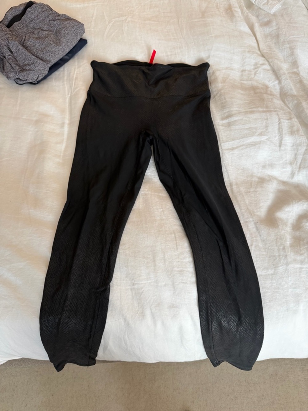 SPANX Black Textured Leggings